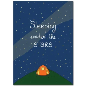 Ansichtkaart Sleeping under the stars