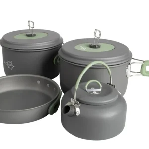 BC Pannenset Explorer 4-delig. met fluitketel