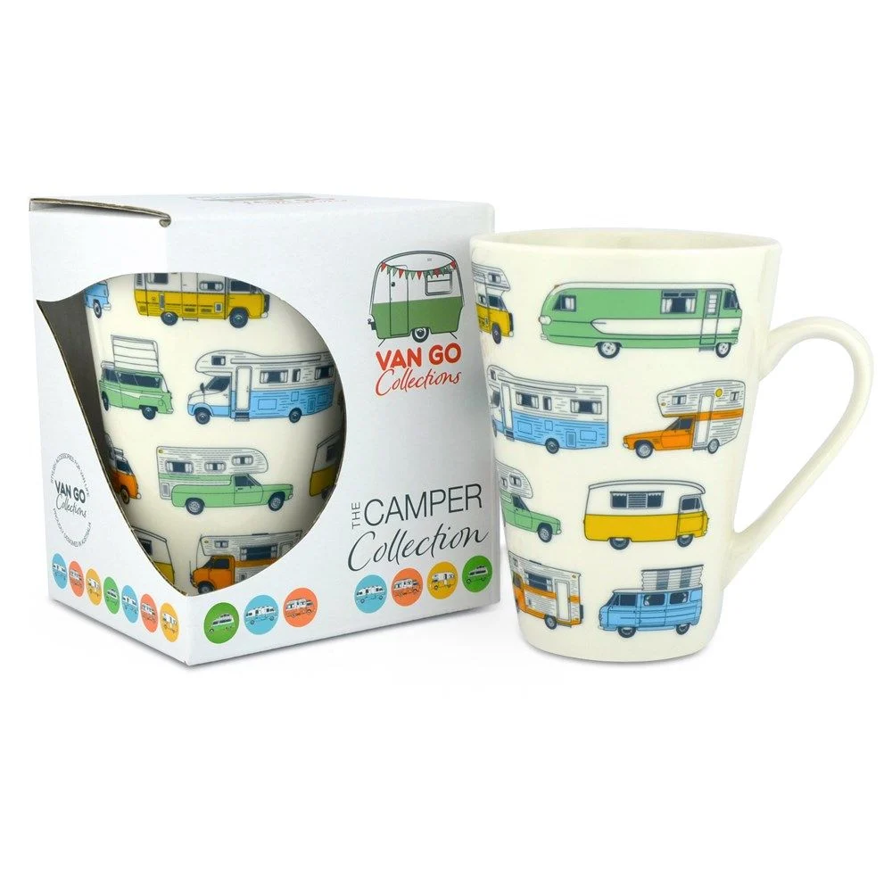 Beker gekleurde campers 400ML – Van Go - Afbeelding 2