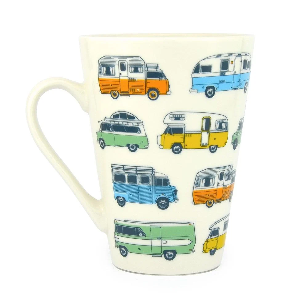 Beker gekleurde campers 400ML – Van Go