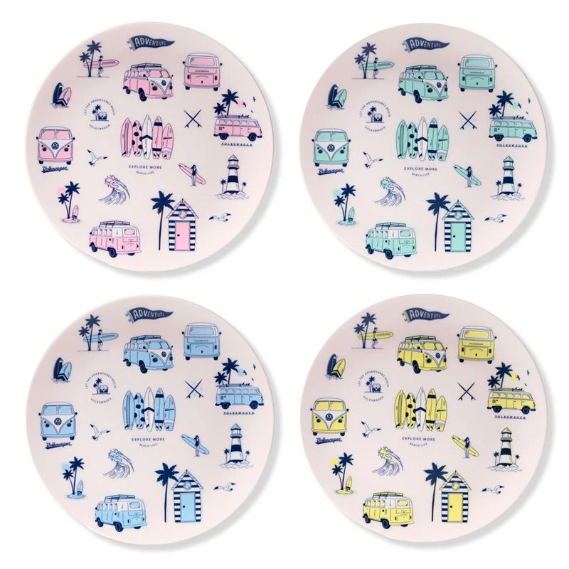 Borden Volkswagen servies camper – set van 4