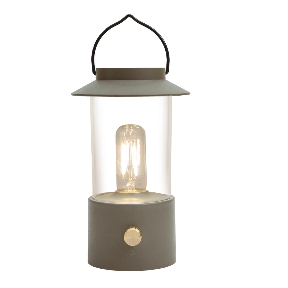 Campinglamp oplaadbaar dimbaar kleur olijfgroen