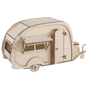 Houten modelbouwset Caravan