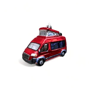 Kerstbal Camper rood