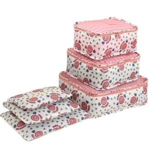 Kleding organiser – kast organiser – set van 6 stuks roze smileys