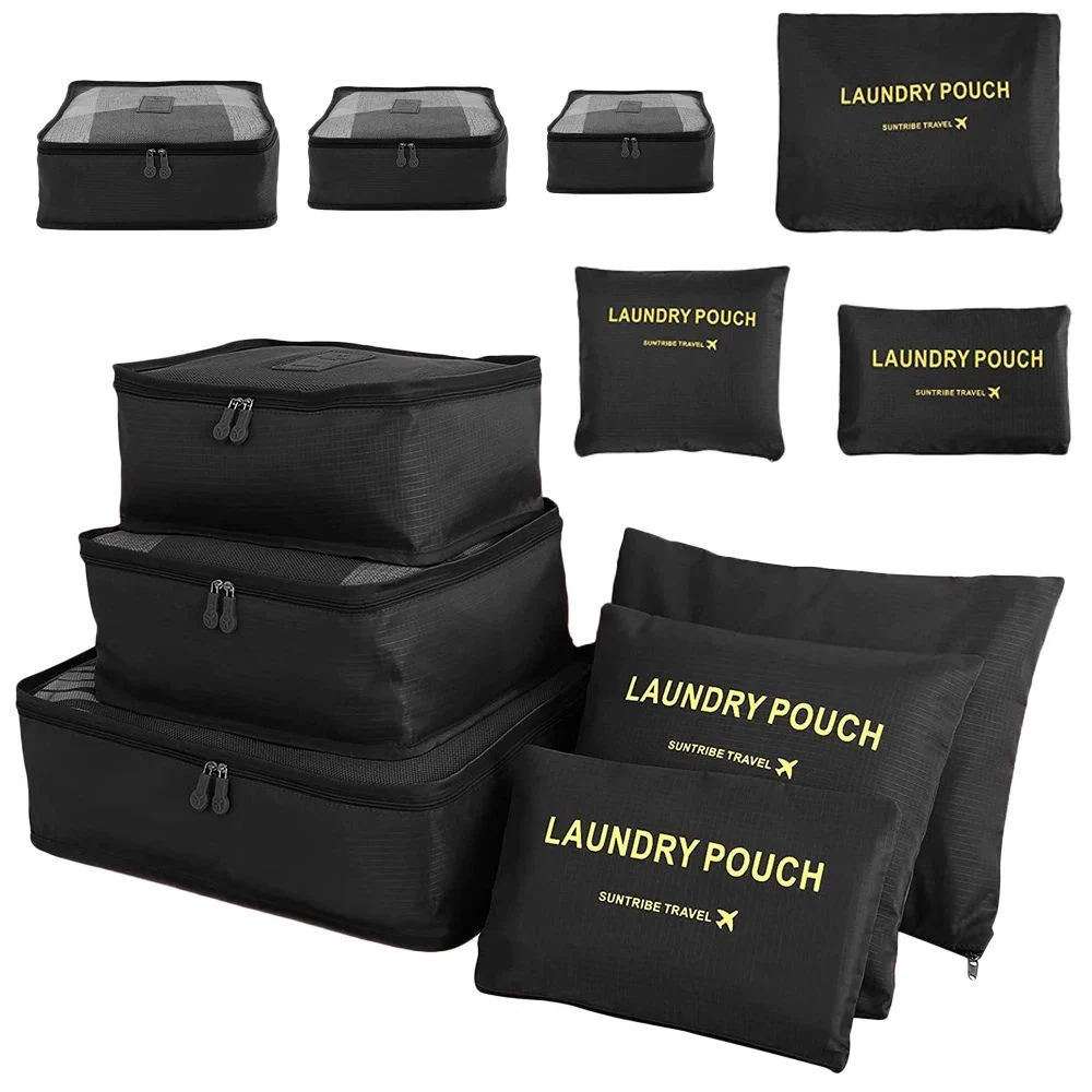 Kleding organiser – kast organiser – set van 6 stuks zwart - Afbeelding 2