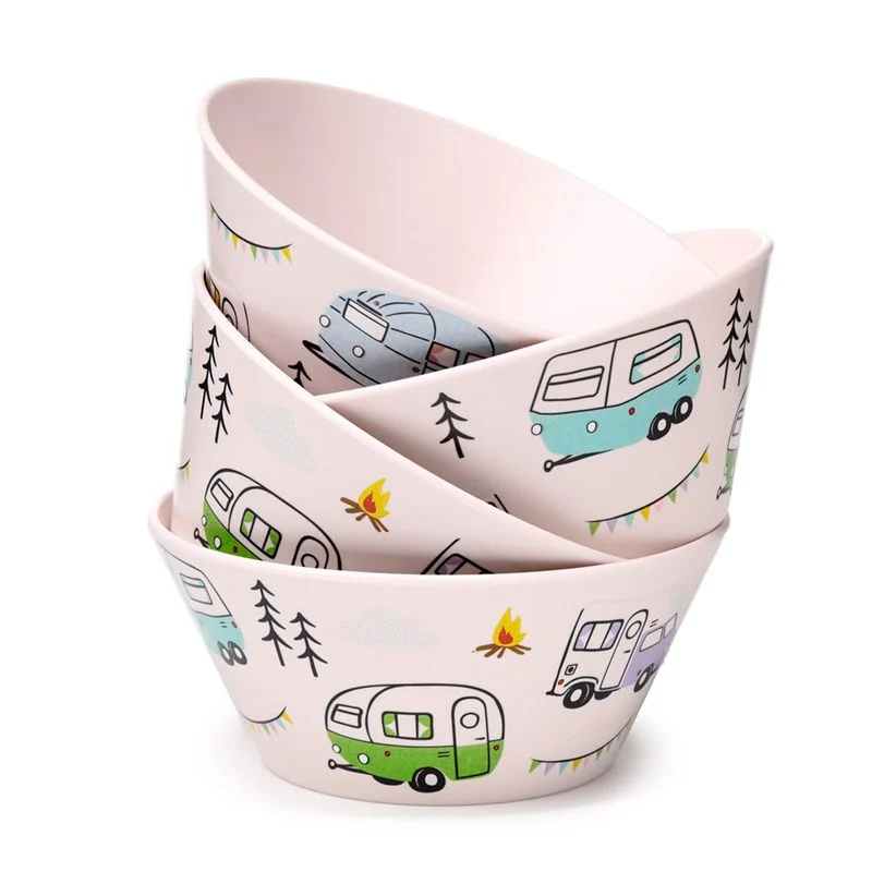 Kommen Wildwood Campingservies caravan en camper- set van 4
