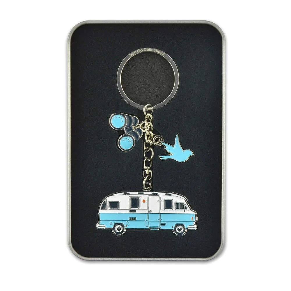 Sleutelhanger camper blauw – Van Go - Afbeelding 2