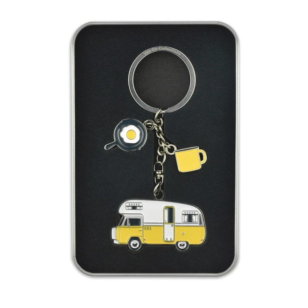 Sleutelhanger camper geel- Van Go - Afbeelding 2