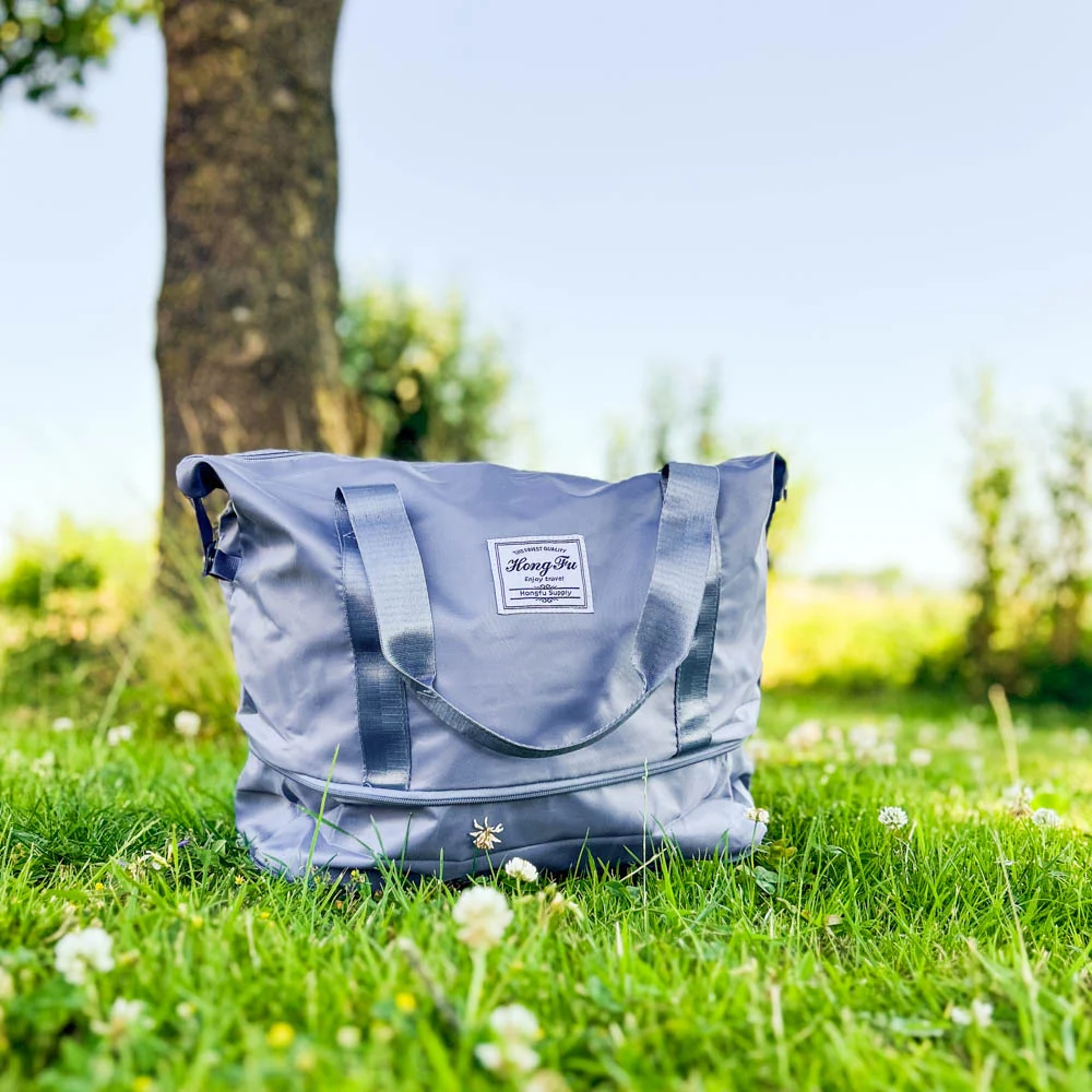 Strandtas – campingtas uitvouwbaar blauw - Afbeelding 2
