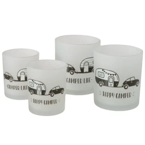 Theelichthouders caravan Camper Life set van 2