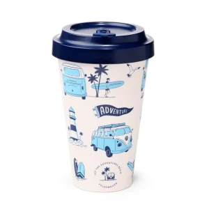Thermosbeker – reismok Volkswagen busjes blauw 400 ml