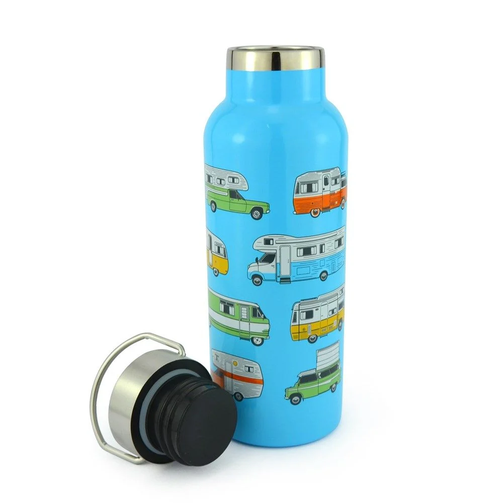Thermosfles campers blauw – Van Go Collections - Afbeelding 2