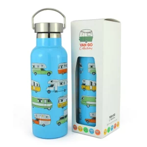 Thermosfles campers blauw – Van Go Collections
