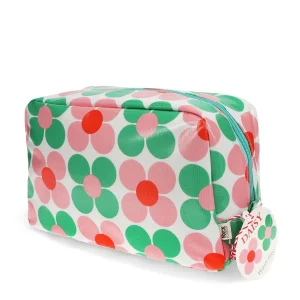 Toilettas Daisy groen roze